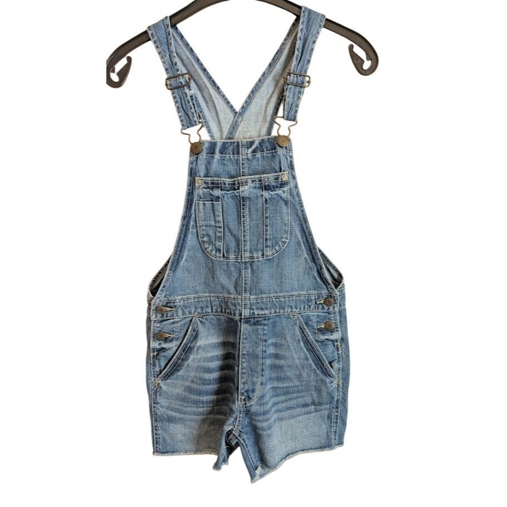 American Eagle Denim Shortalls XXS Boho Festival Casual 2010s Utility 90s Style